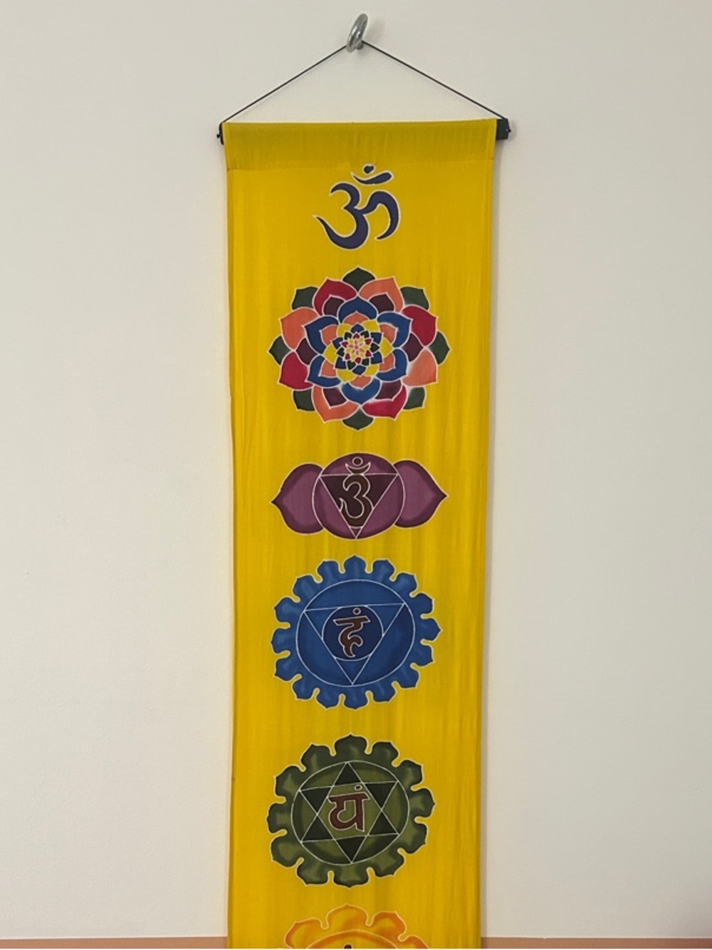 Yellow Chakra Banner Wall Hanging - Spiritual Yoga Décor